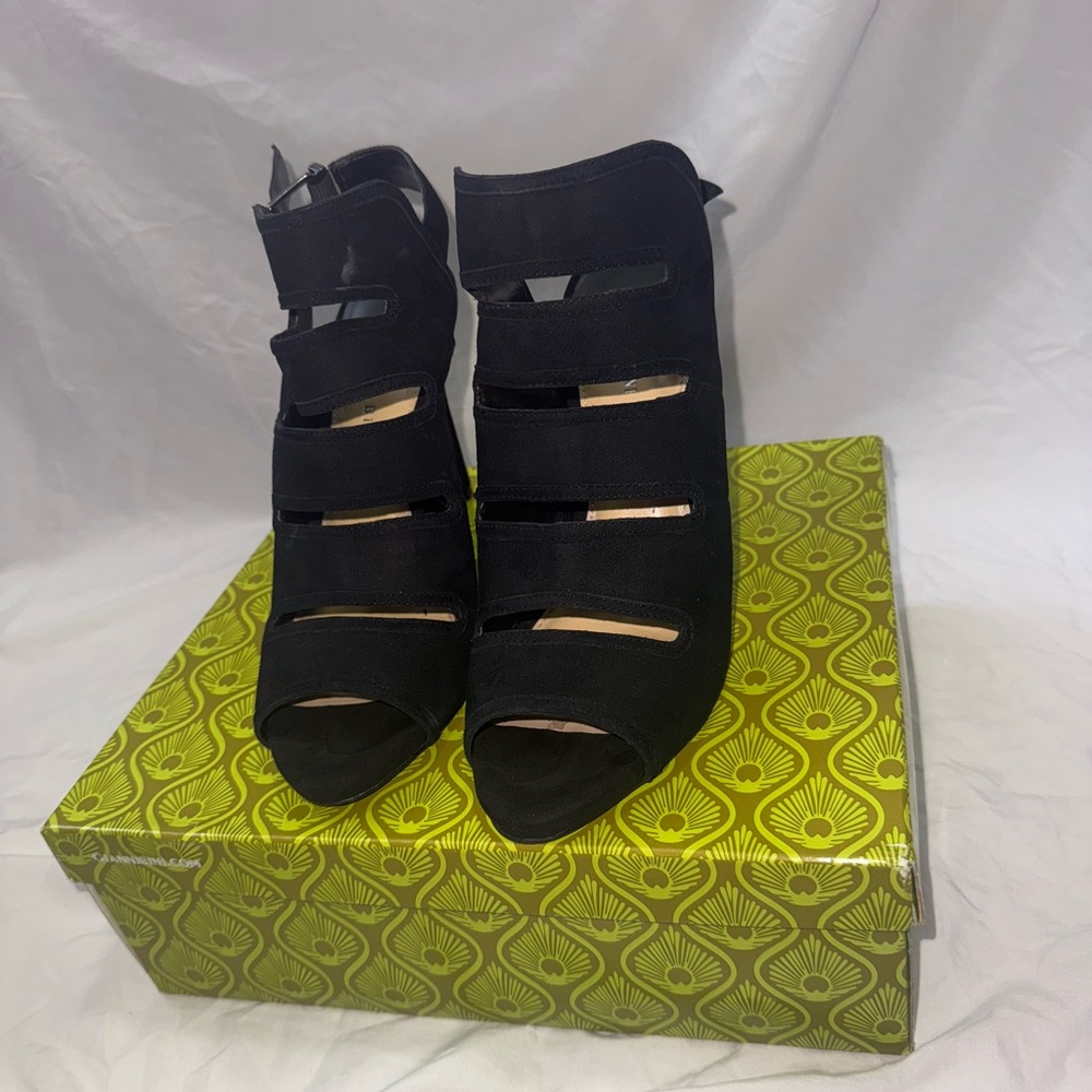 Gianni Bini Black Strappy Heels